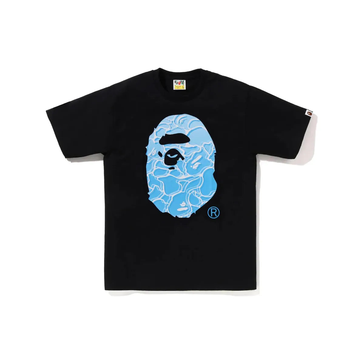 BAPE ABC Sea Surface Camo Ape Head Tee Black