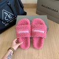 Balenciaga Furry Slides 'Pink'