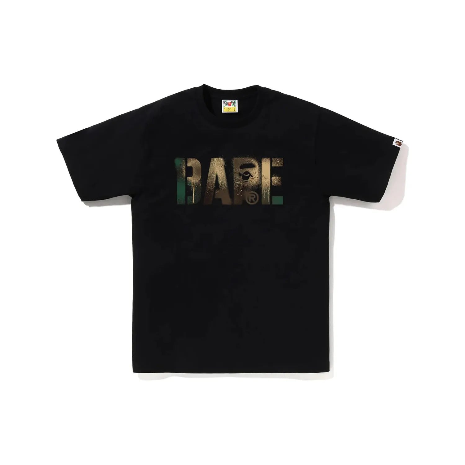 BAPE MAP Camo Stencil Logo Black