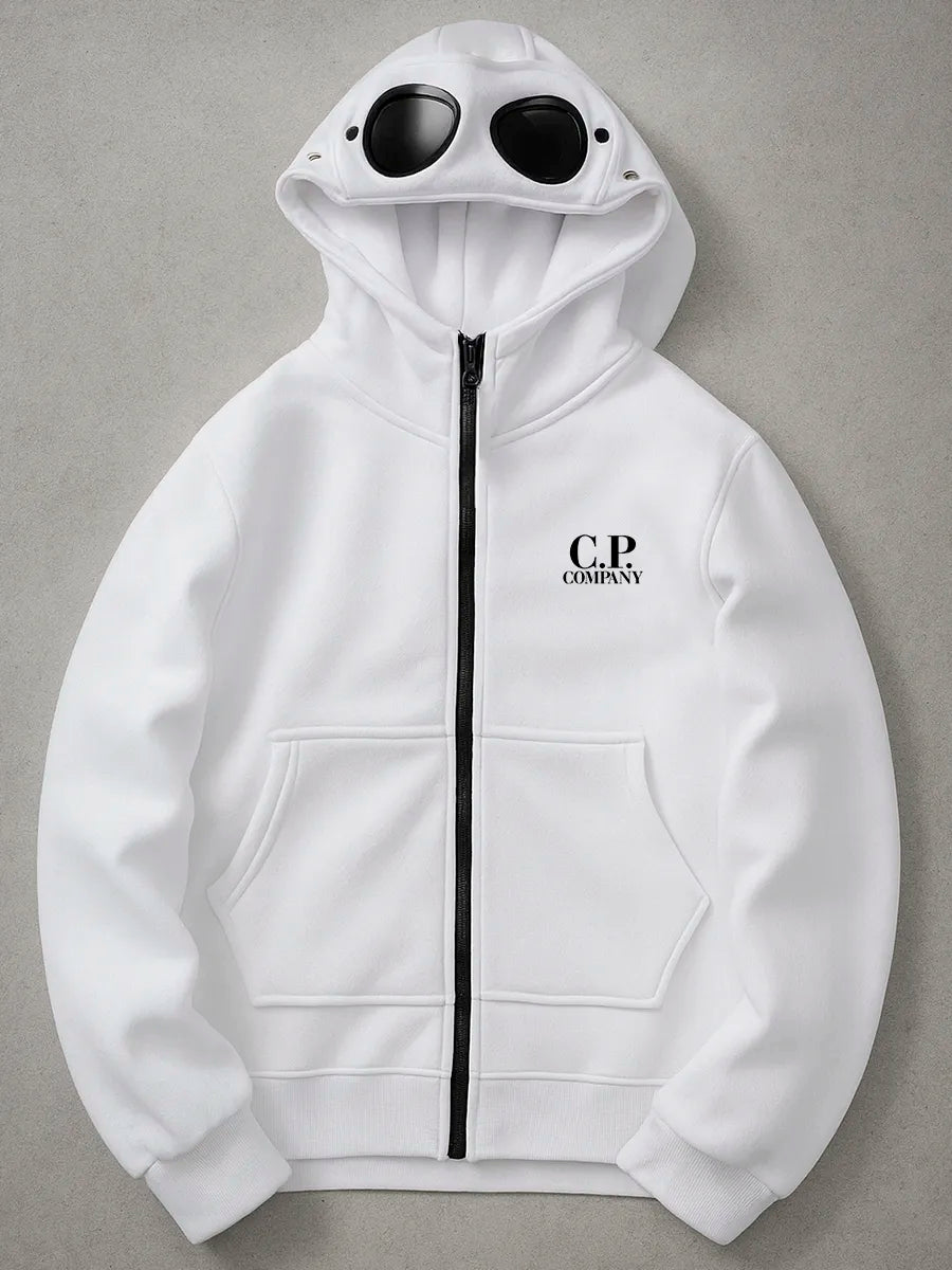 CP Company Boys' Goggle Full-Zip Hoodie Zip Hoodies FRASERS