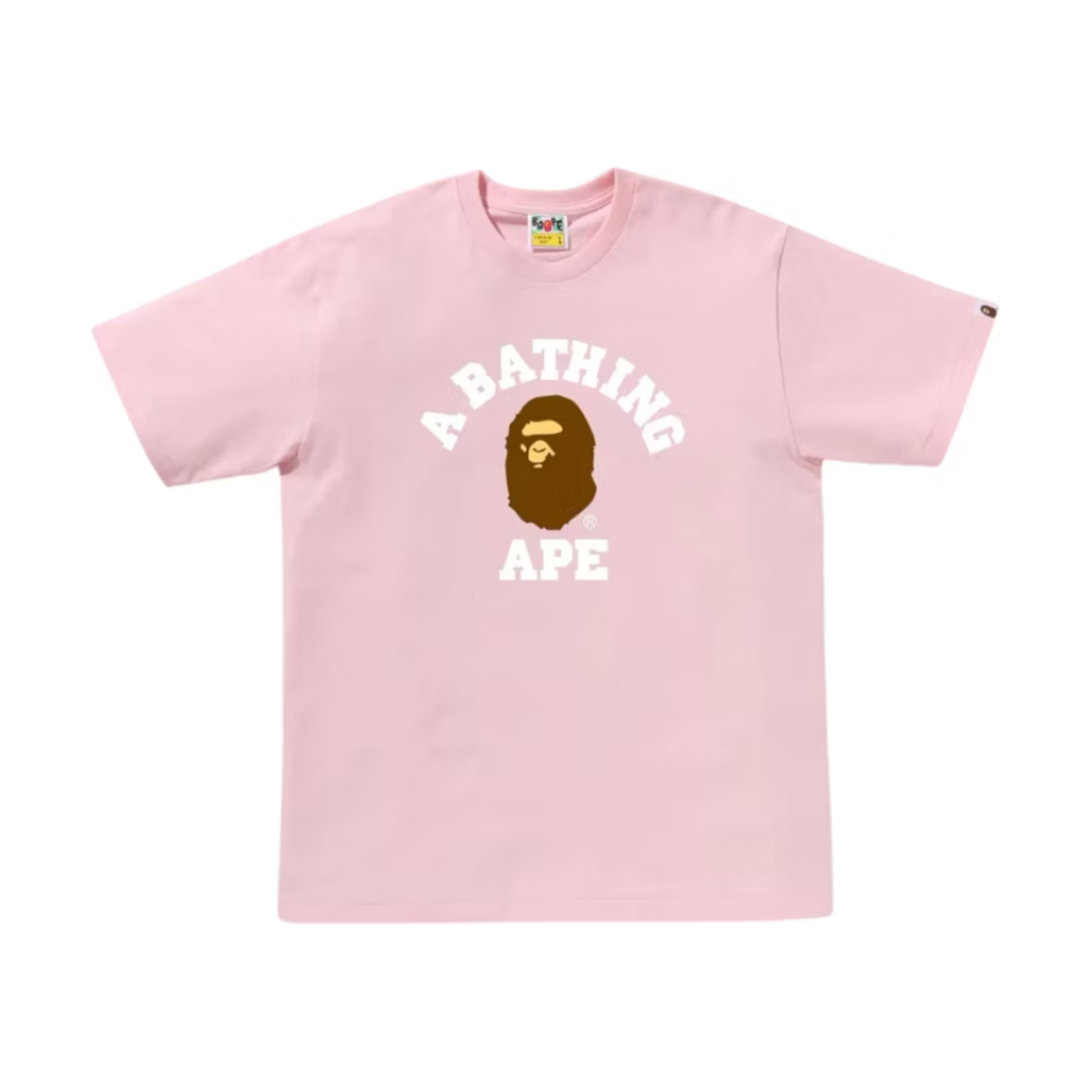 BAPE College Tee (SS25) Pink
