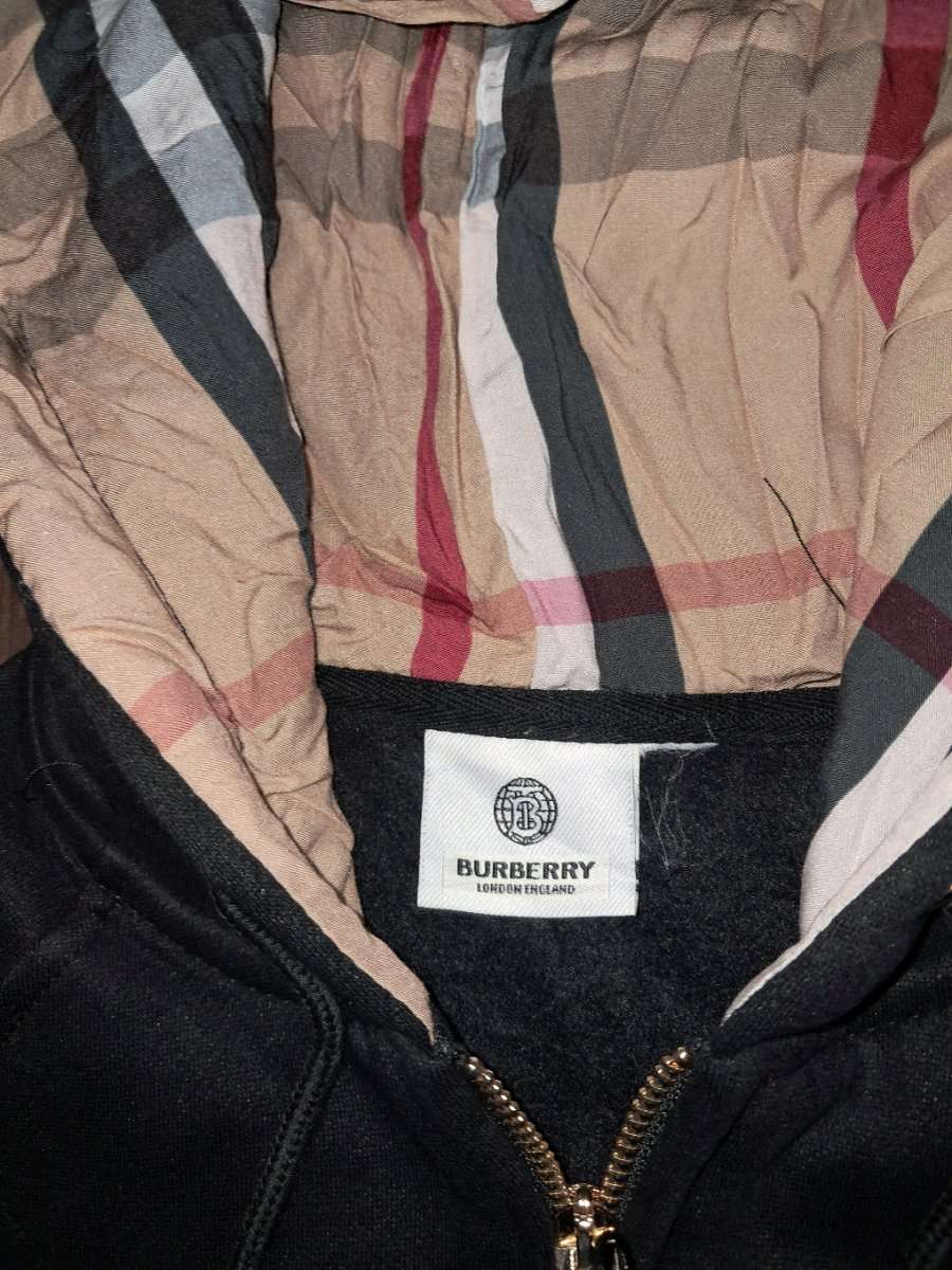 Burberry Zip Up Hoodie