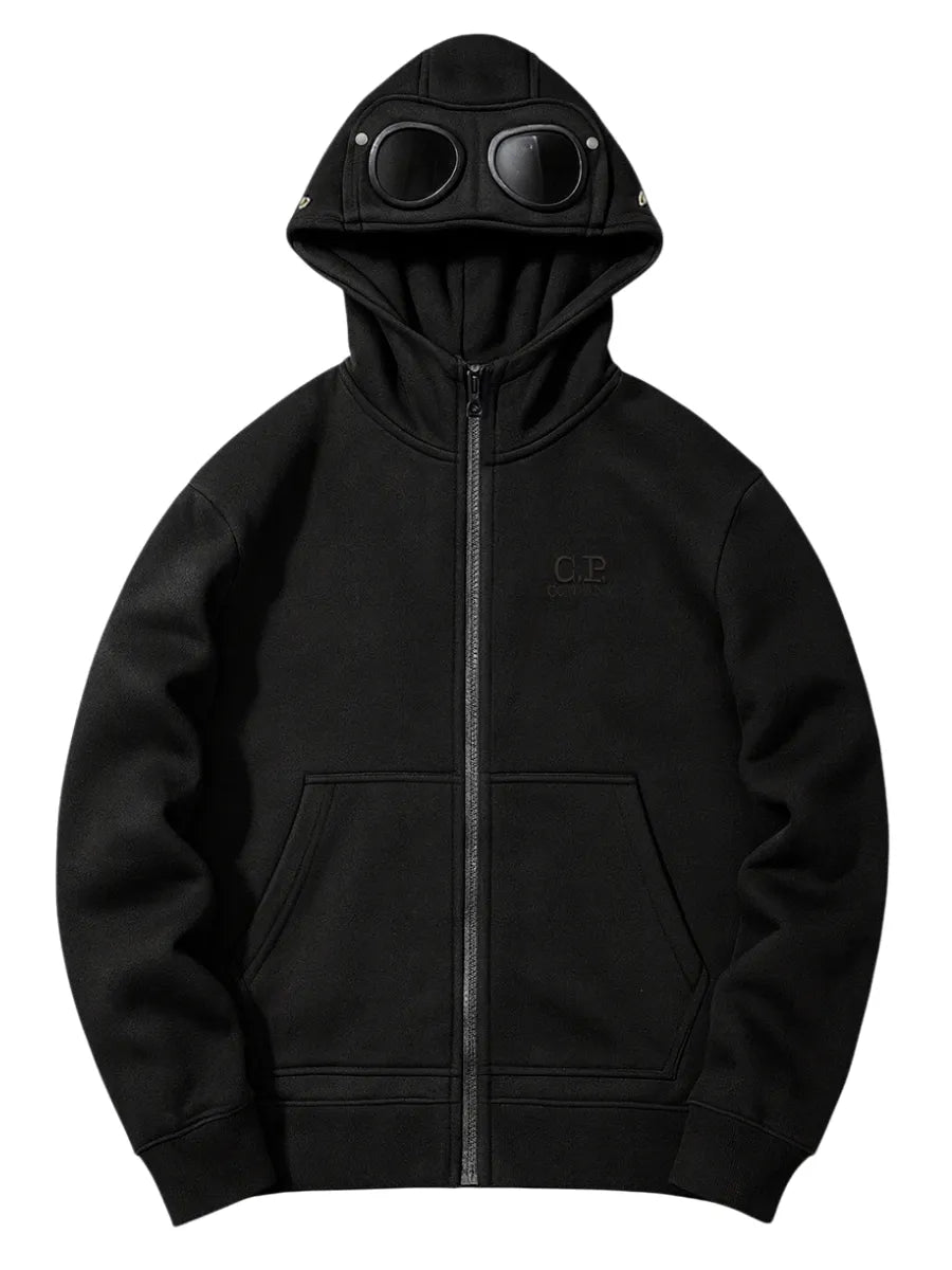 CP Company Boys' Goggle Full-Zip Hoodie Zip Hoodies FRASERS
