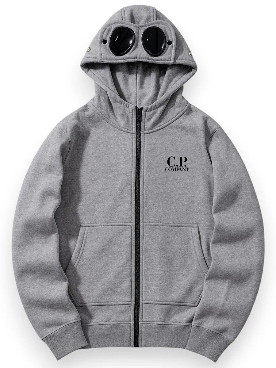 CP Company Boys' Goggle Full-Zip Hoodie Zip Hoodies FRASERS