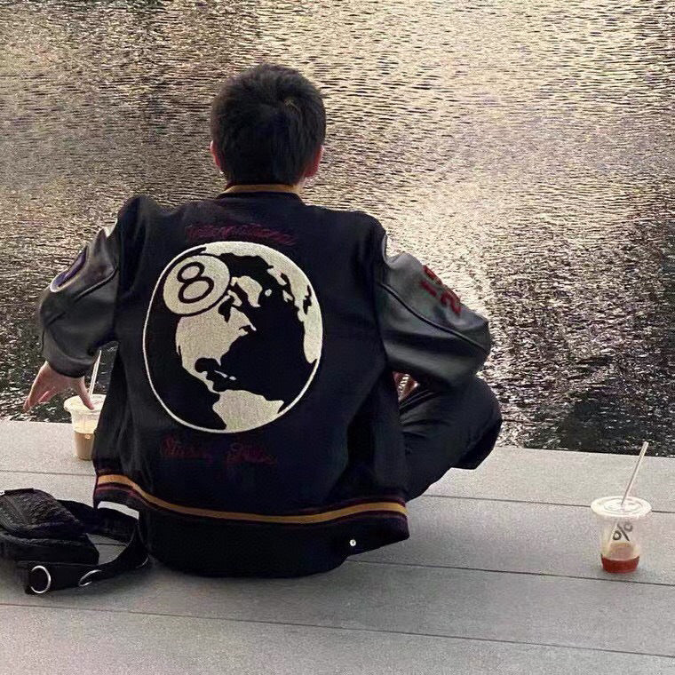 Stüssy 8 Ball World Tour Varsity Jacket