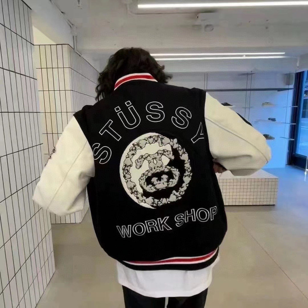 Stüssy “Tribe Tears Legacy” Varsity Jacket