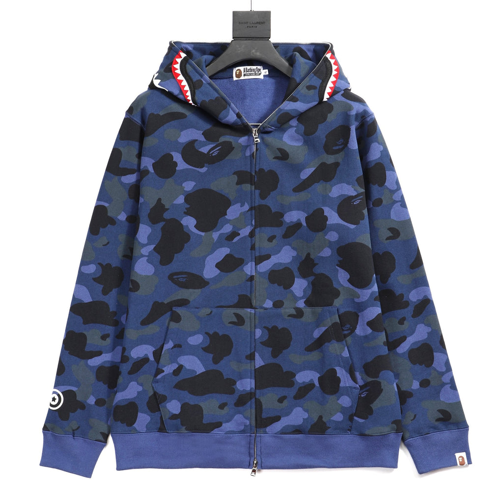 Bape blue hoodie