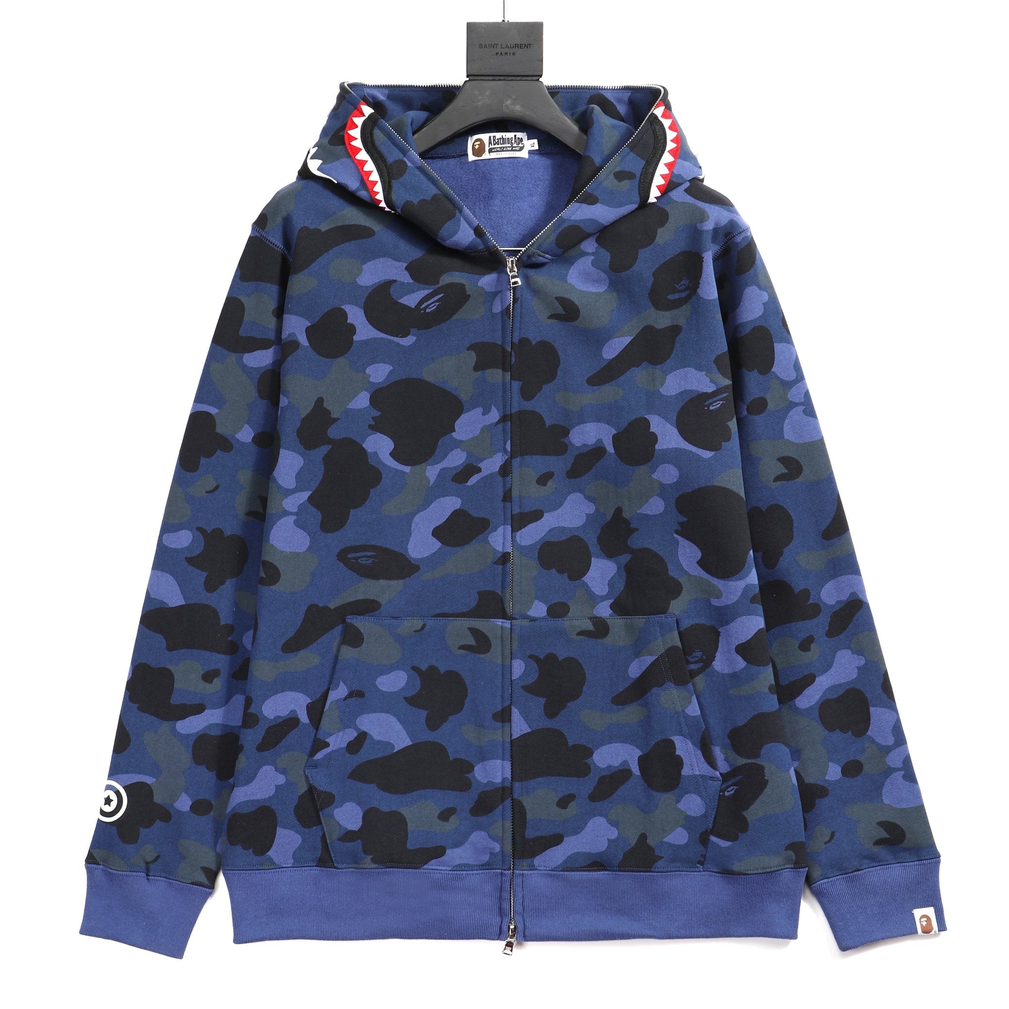 Bape blue hoodie