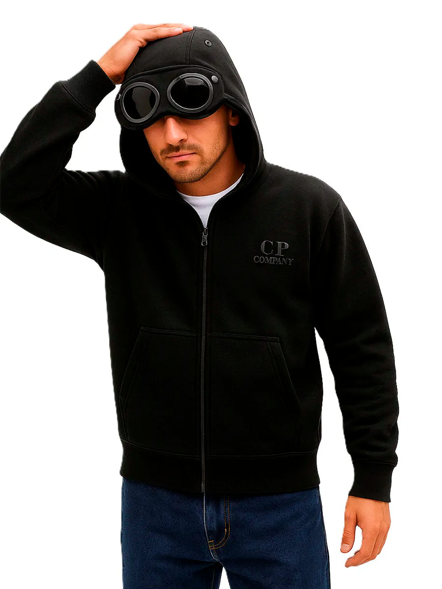 CP Company Boys' Goggle Full-Zip Hoodie Zip Hoodies FRASERS