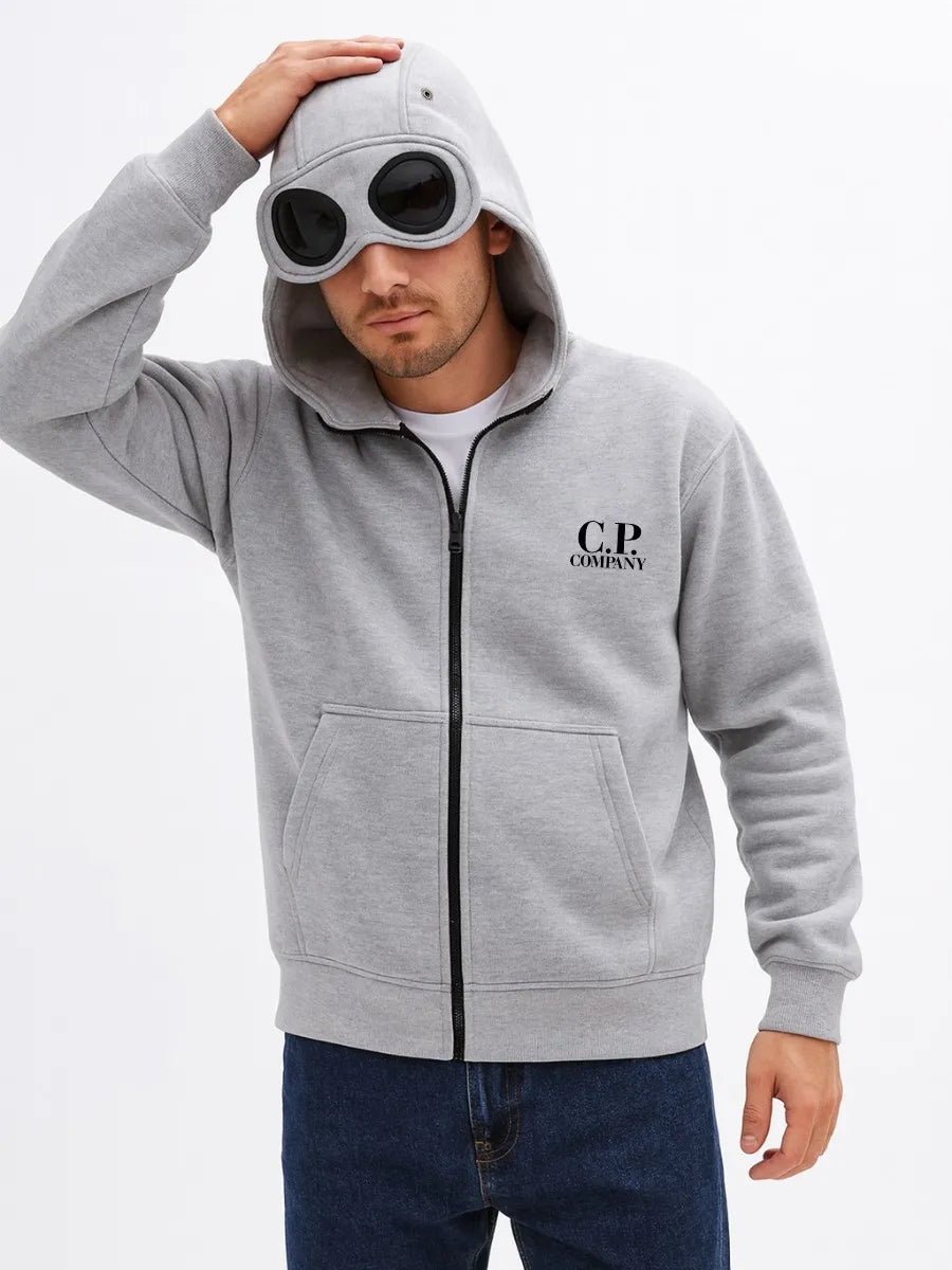 CP Company Boys' Goggle Full-Zip Hoodie Zip Hoodies FRASERS