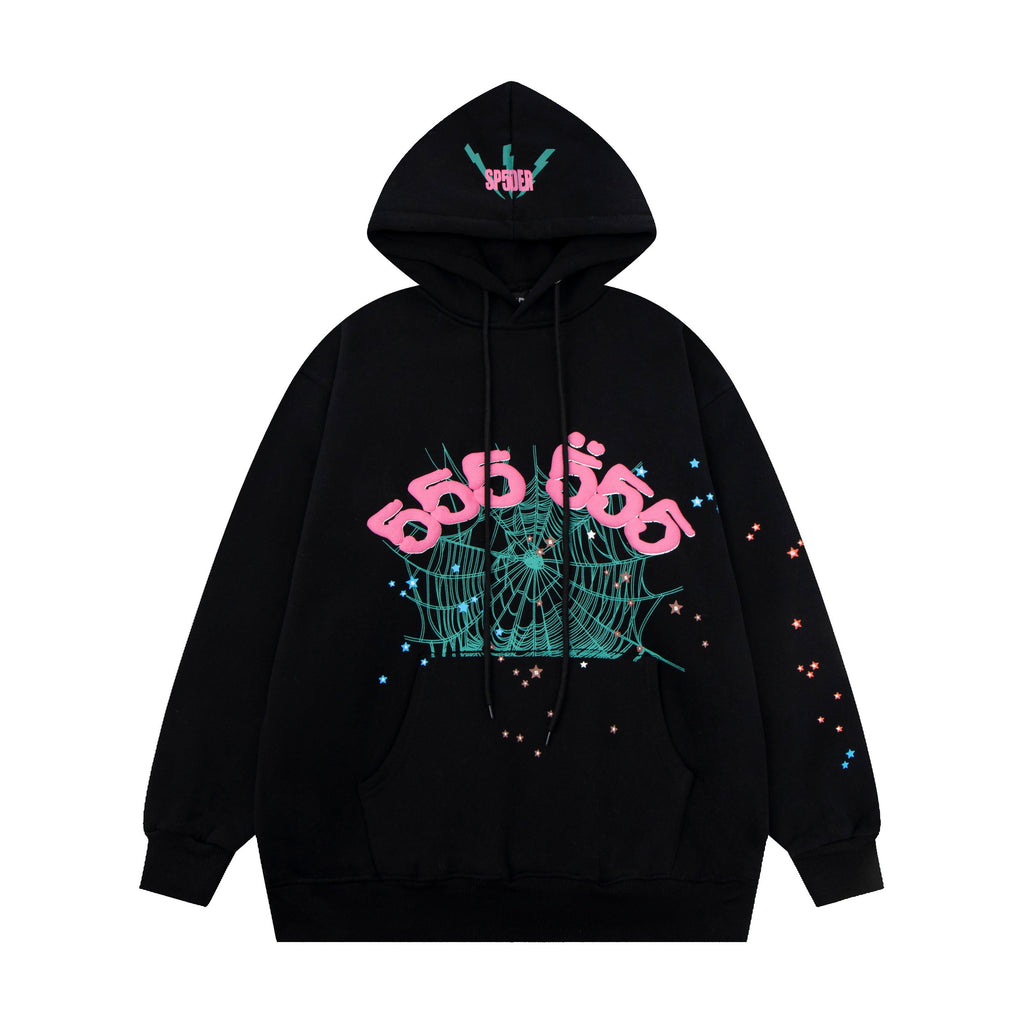 SP5DER 555 Hoodie "Black"