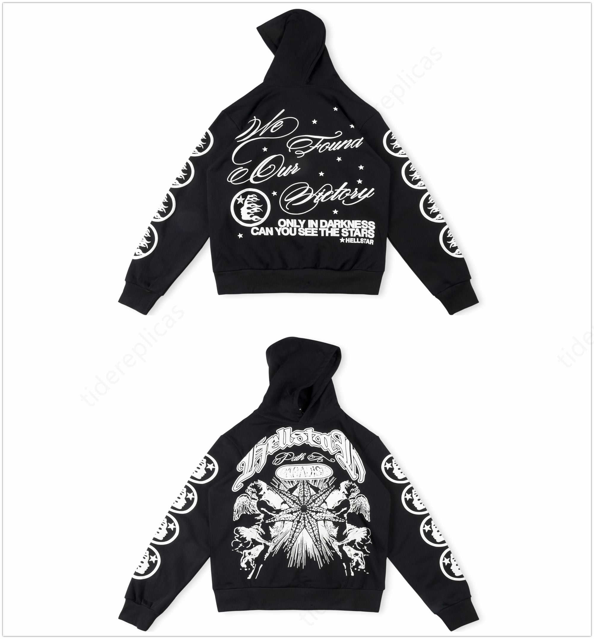 Hellstar “ONLY IN DARKNESS YOU CAN SEE THE STAR” Hoodie -Black