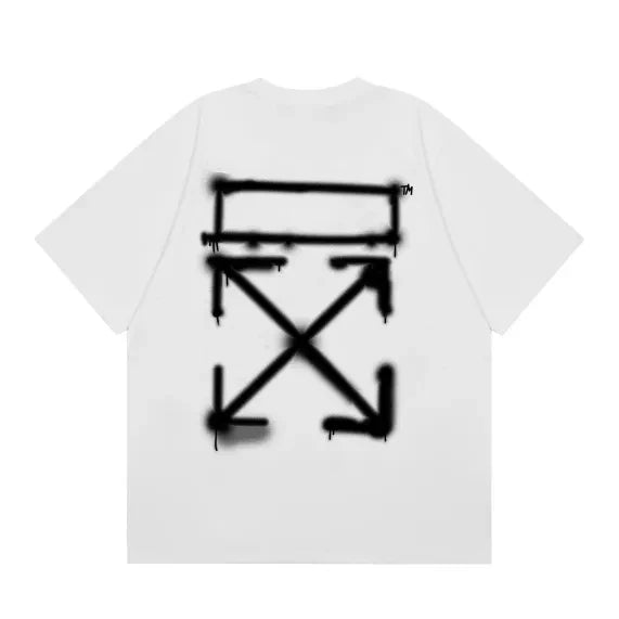 Off White Spray Paint Tee - White