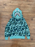 bape blue hoodie