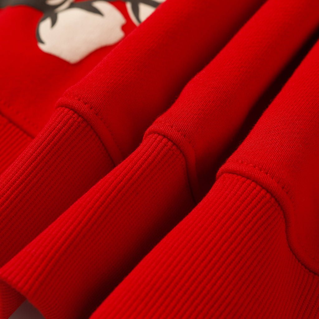 Denim Tears Cotton Wreath Hoodie – Red