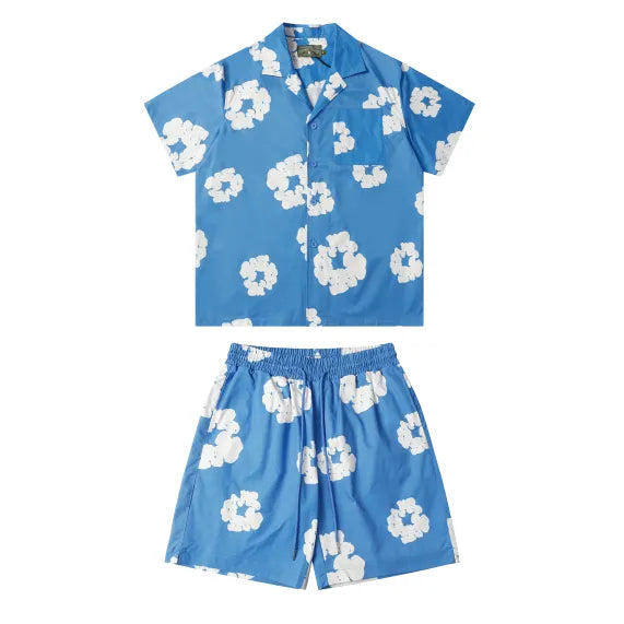 Denim Trs Blue Short set