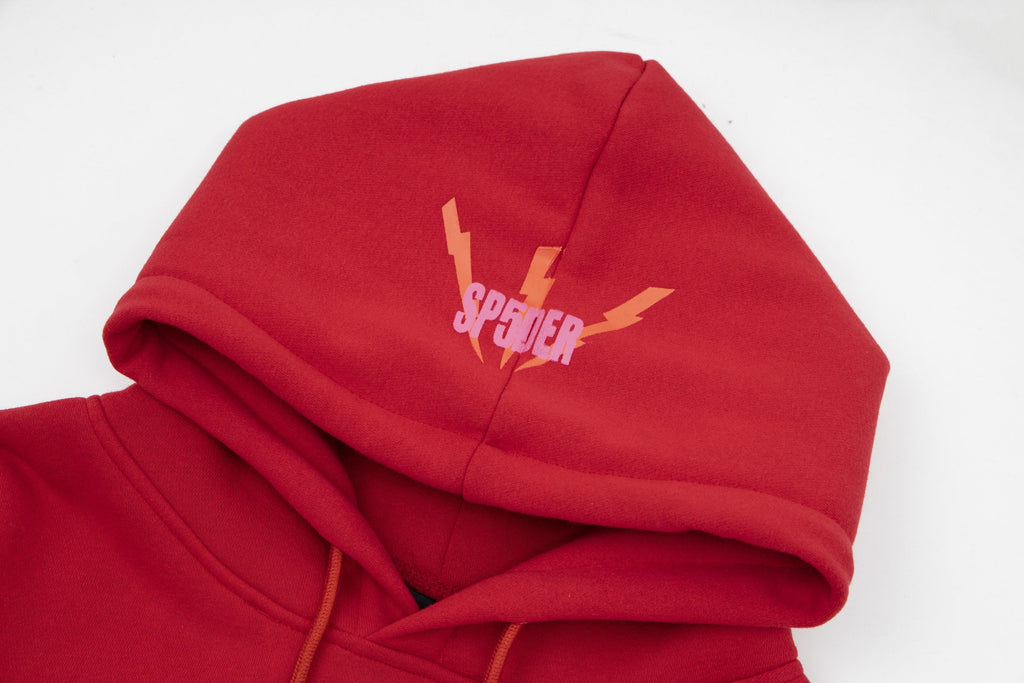 SP5DER 555 Hoodie "Red"