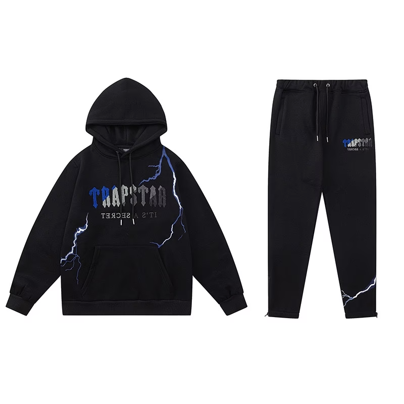 Trapstar autumn and winter loose hooded sweatshirt