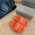 Balenciaga Furry Slides 'Orange'