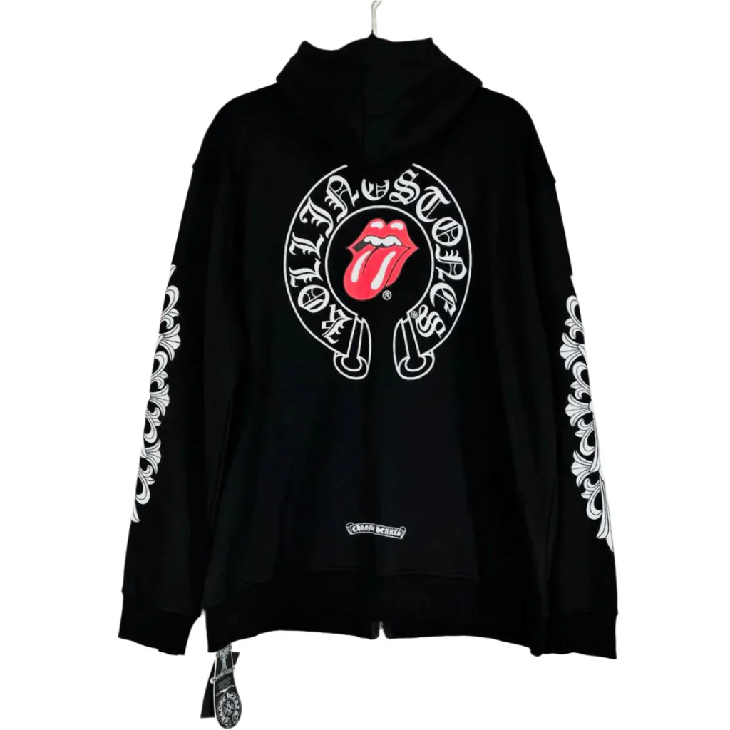 Chrome Hearts Zip Up Hoodie Black