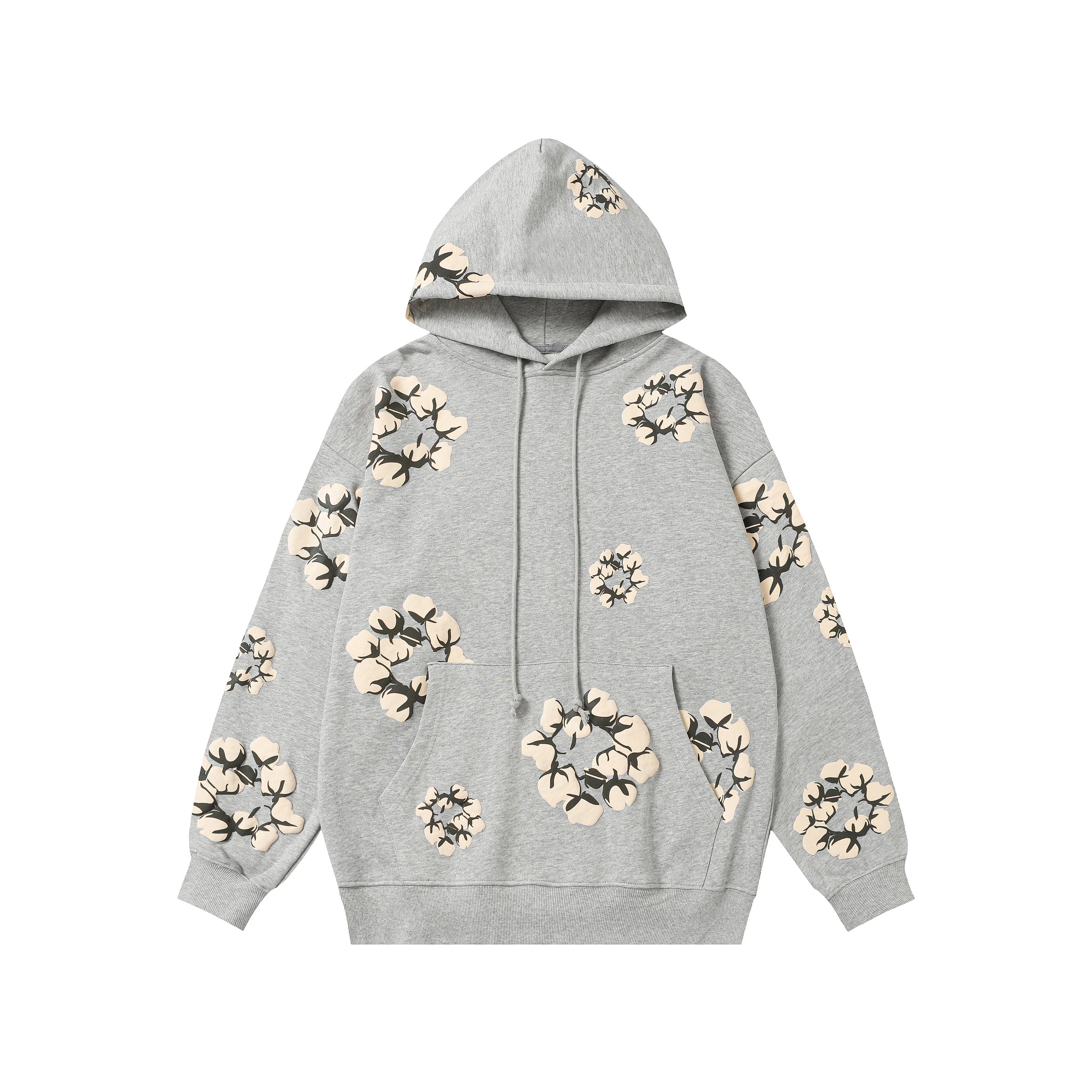 Denim Tears Cotton Wreath Hoodie – Grey
