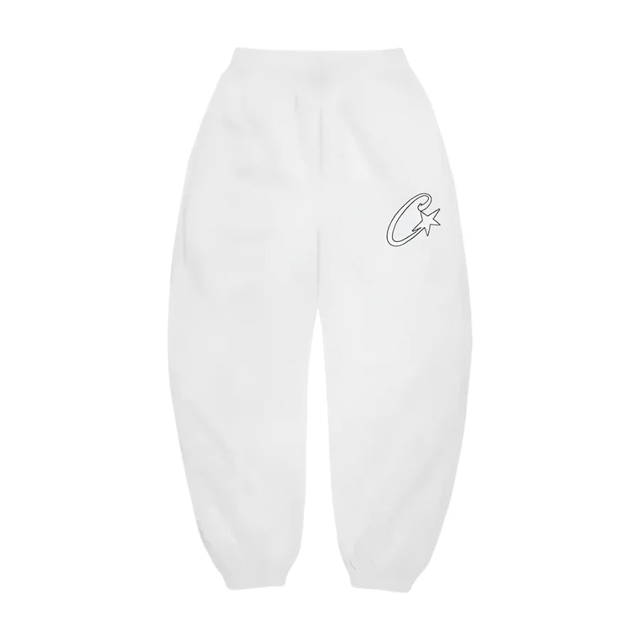 Corteiz C-Star Appliqué Jogger- White