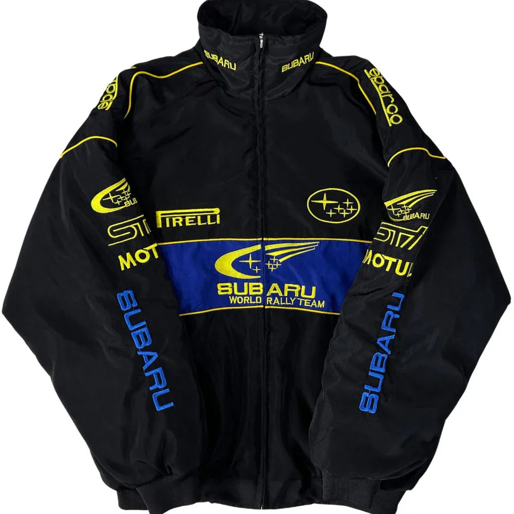 Subaru World Rally Team Jacket – STI x WRC Black/Blue Edition