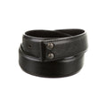 Chrome Hearts Scroll Label Rivet Leather Belt