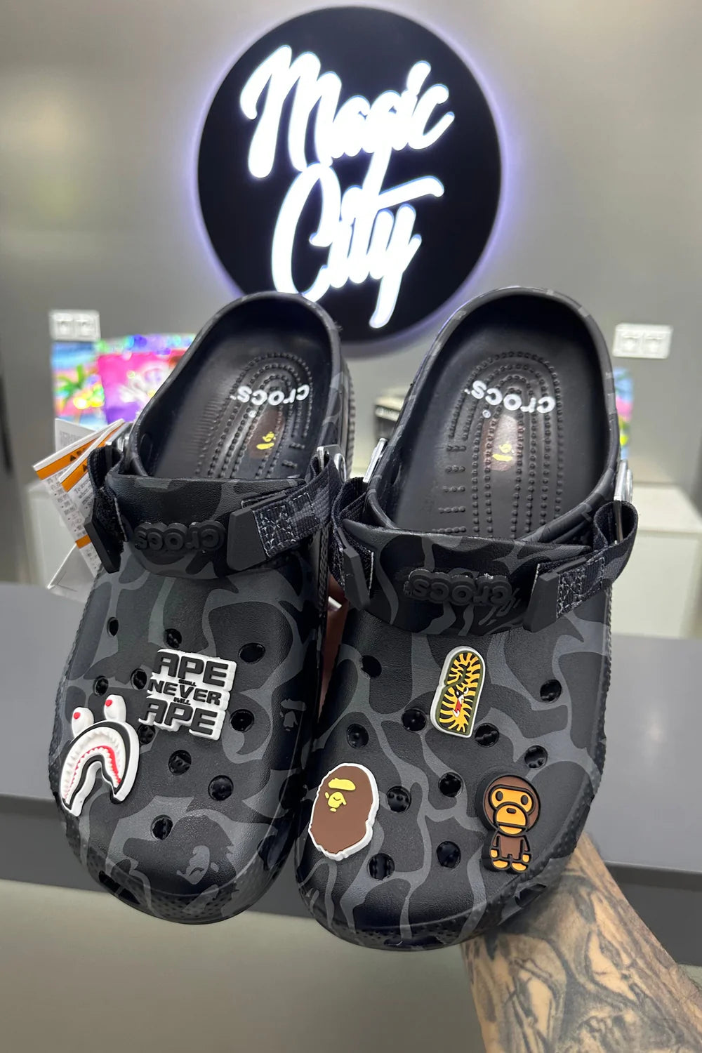 Crocs X A Bathing Ape ABC Camo Black