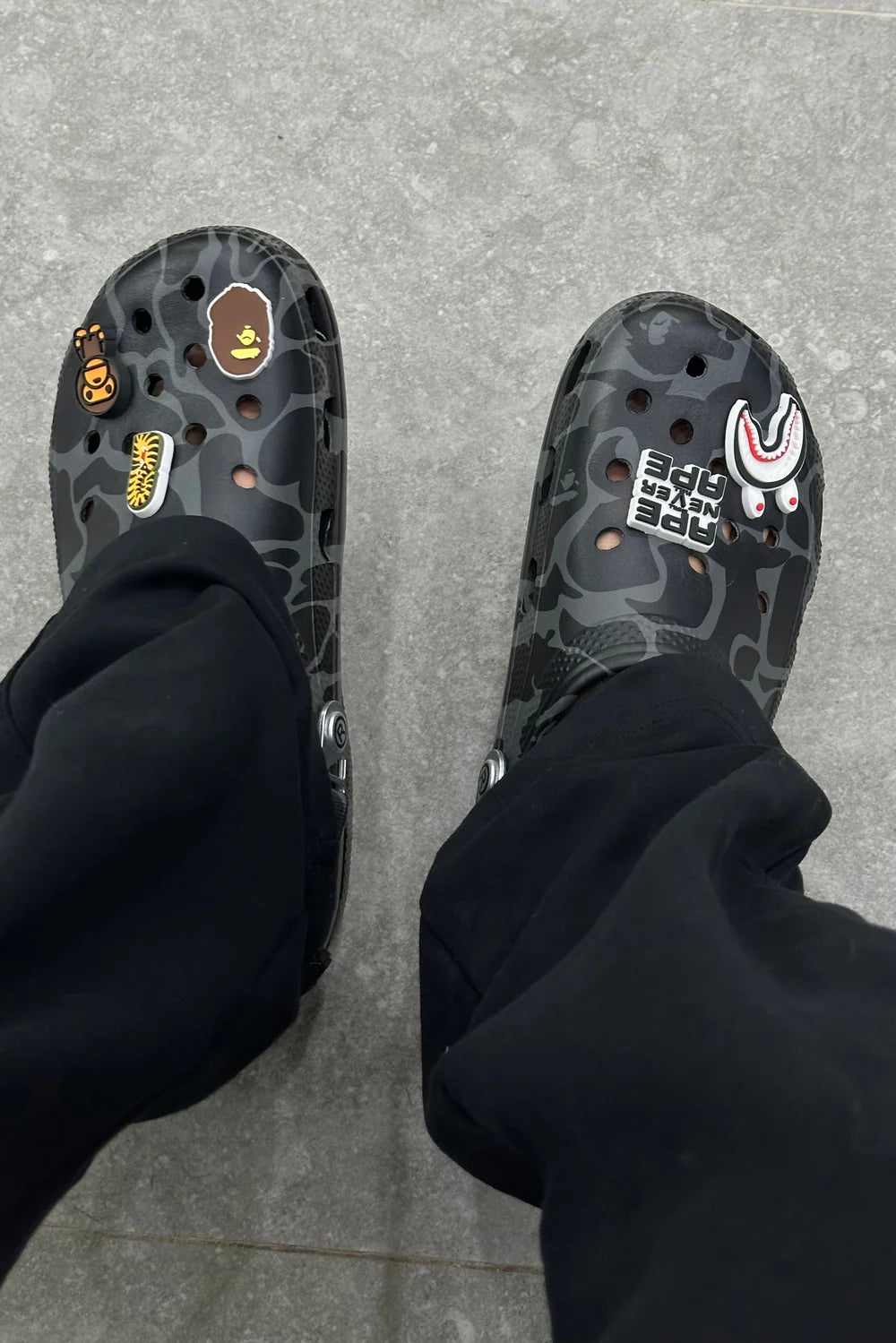 Crocs X A Bathing Ape ABC Camo Black