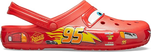 Crocs Disney Pixar Cars Lightning Mcqueen Clogs, Light Up Shoes unisex-adult Clog