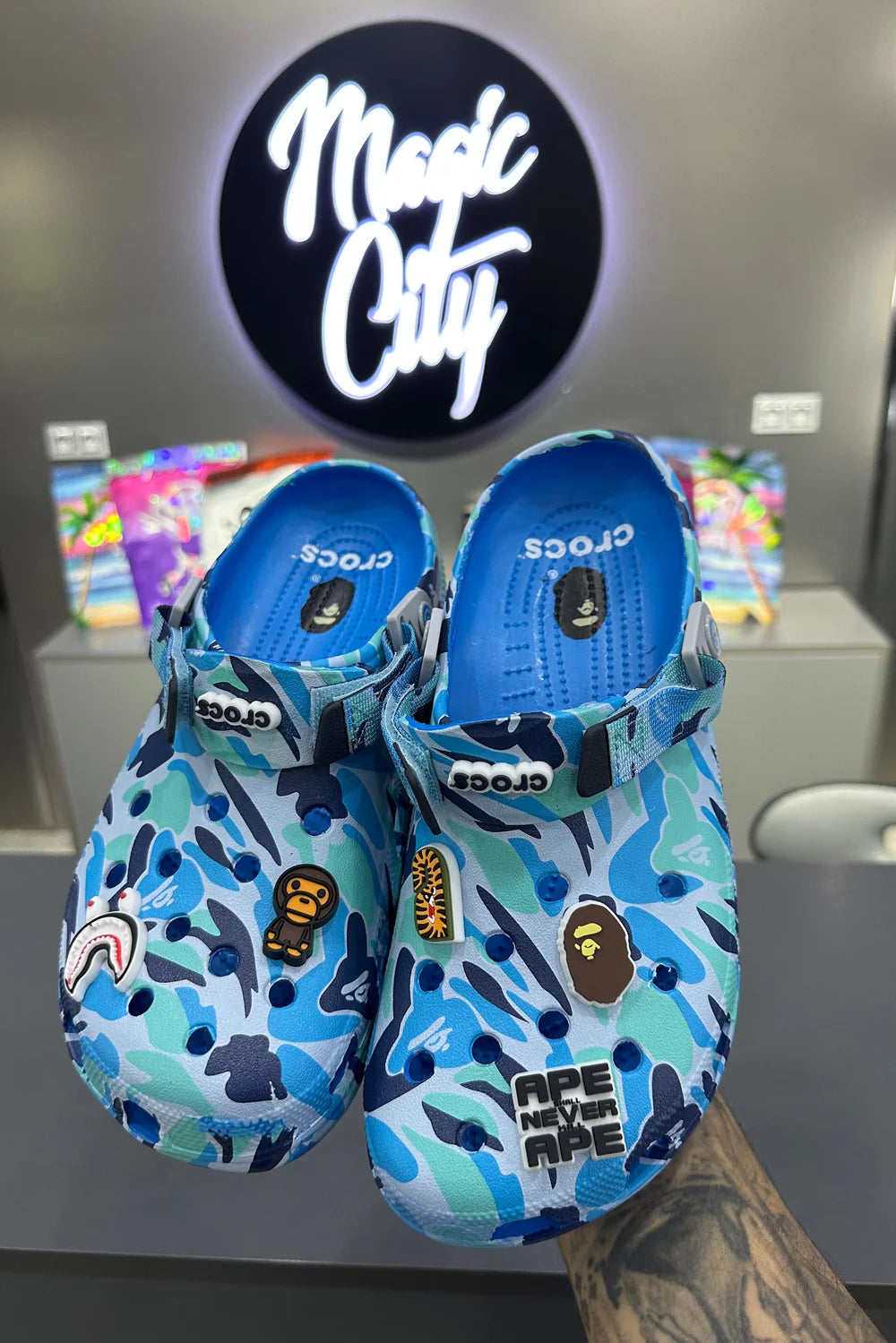 Crocs X A Bathing Ape ABC Camo - Blue