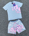 Syna World T-shirt & Shorts grey set