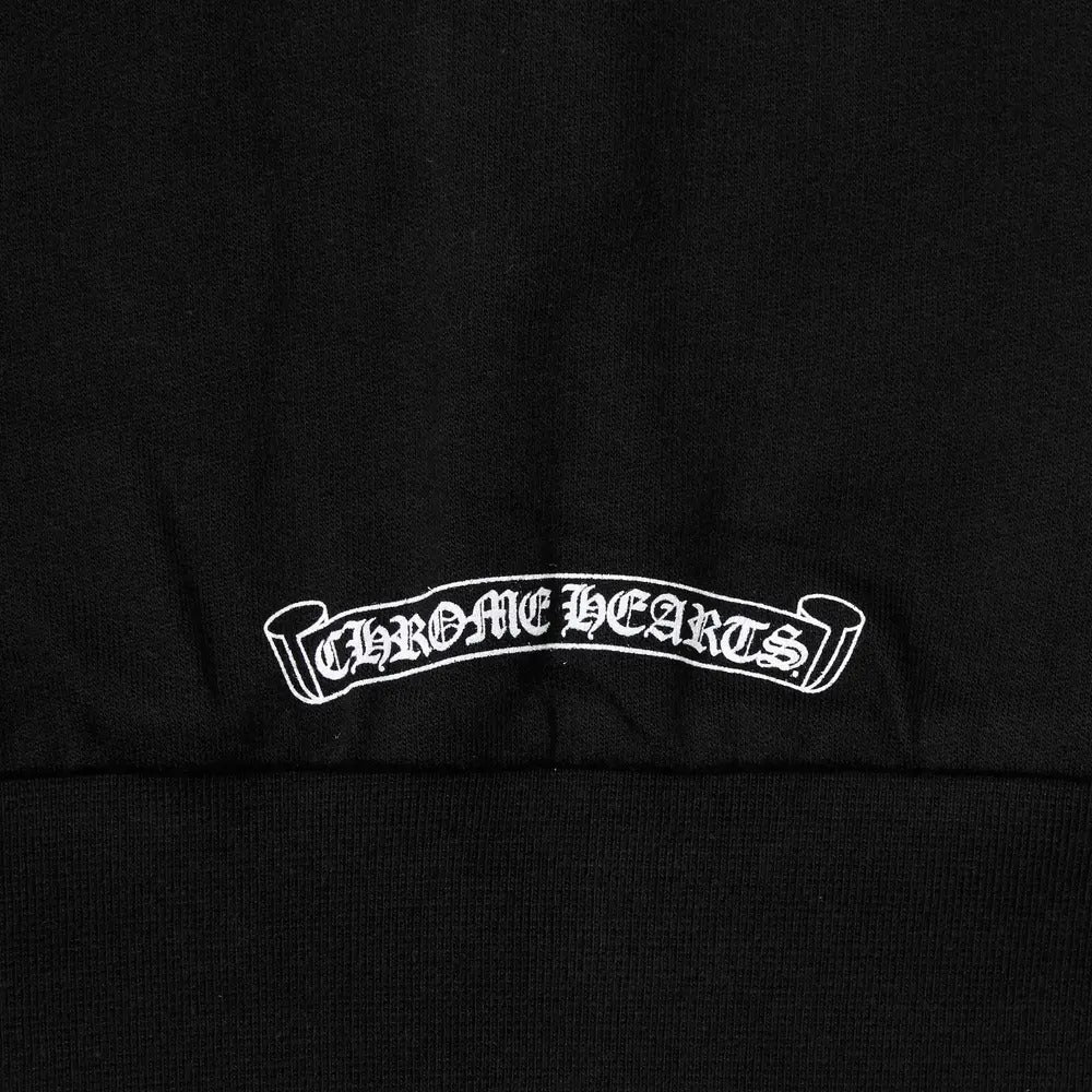 CHROME HEARTS Rolling Stones Blue Zip Up Hoodie BLACK