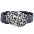 Chrome Hearts Cemetery Buckle Belt Black
