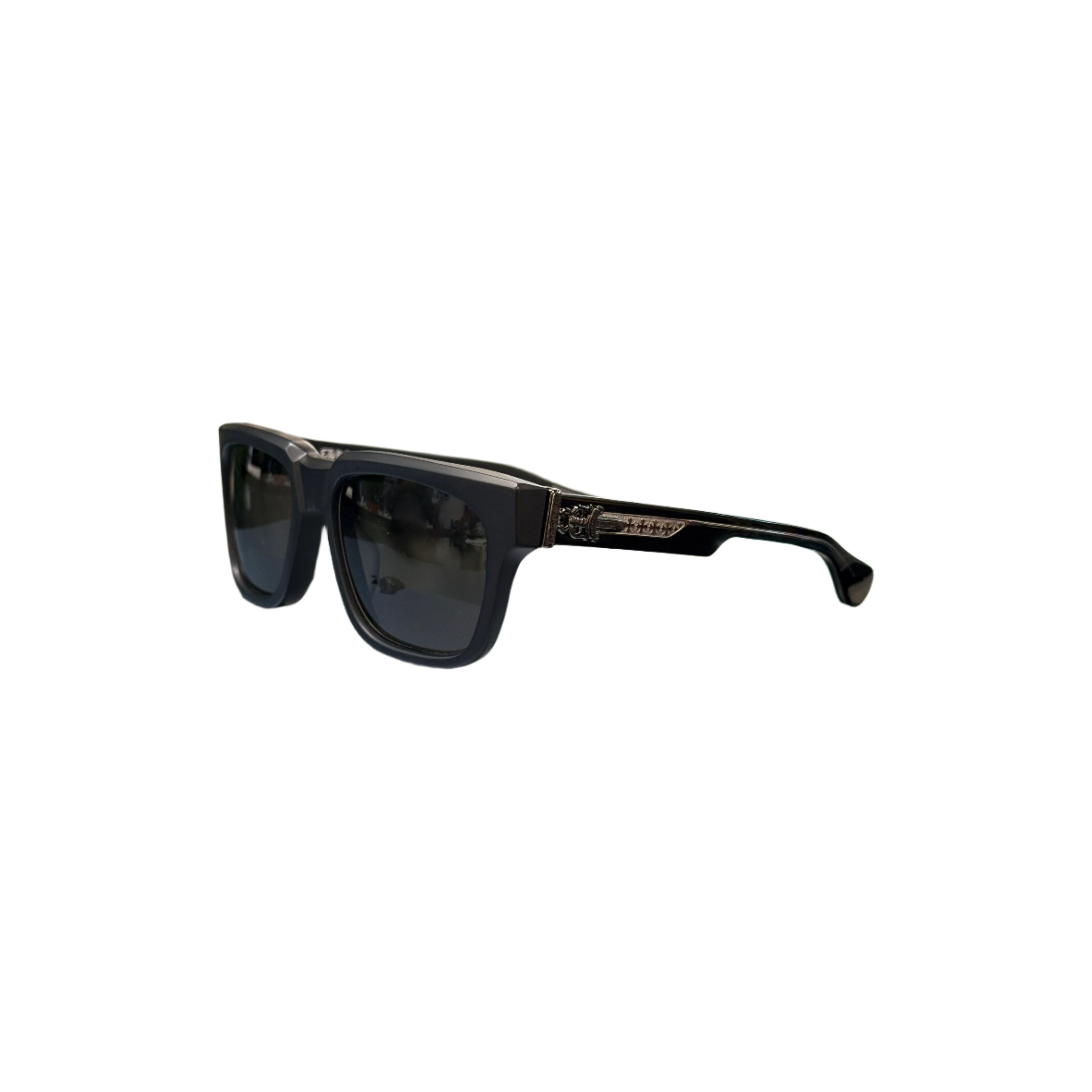 Chrome Hearts Box Officer Sunglasses Matte Black