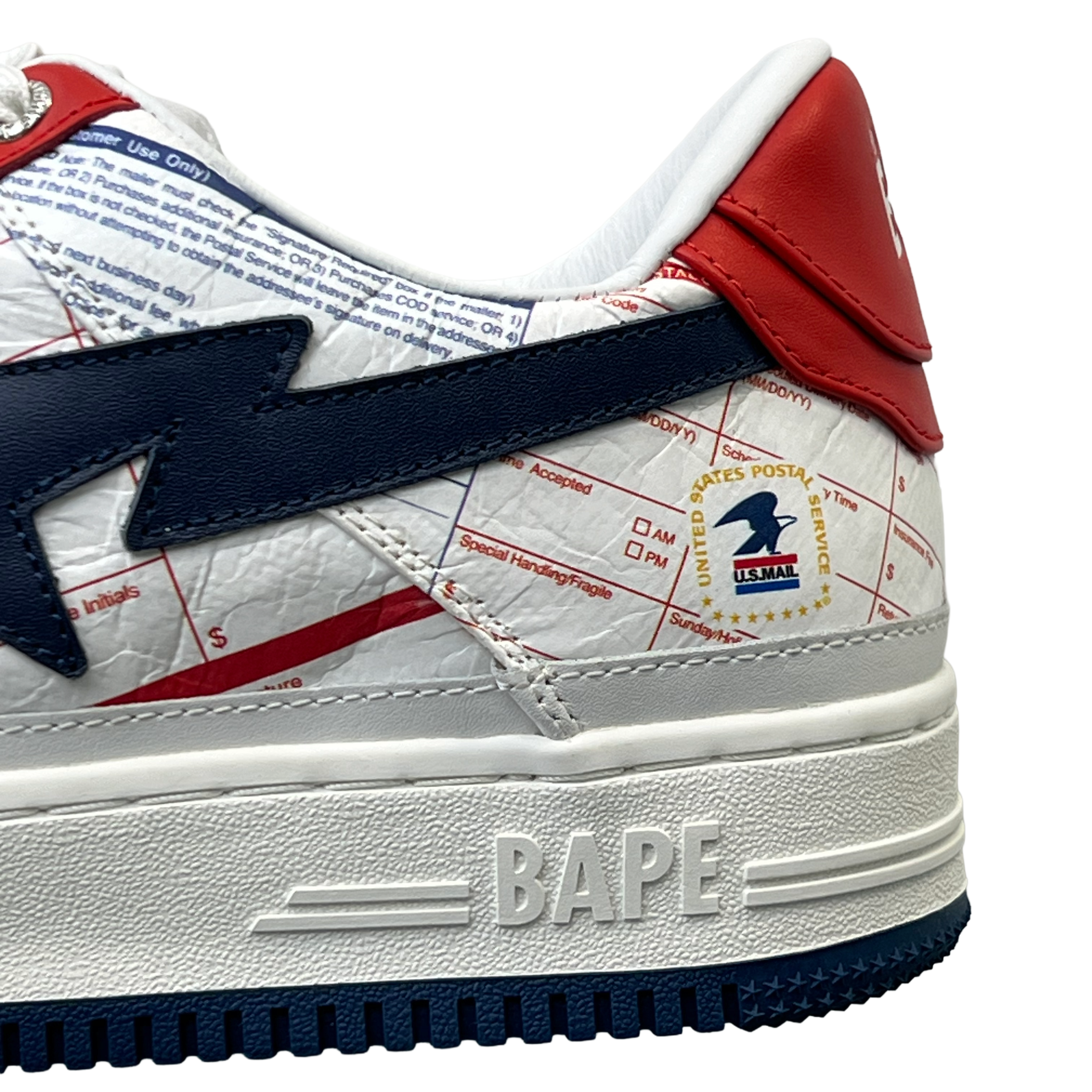 Bapesta x USPS Priority Mail Express Label (Sample)
