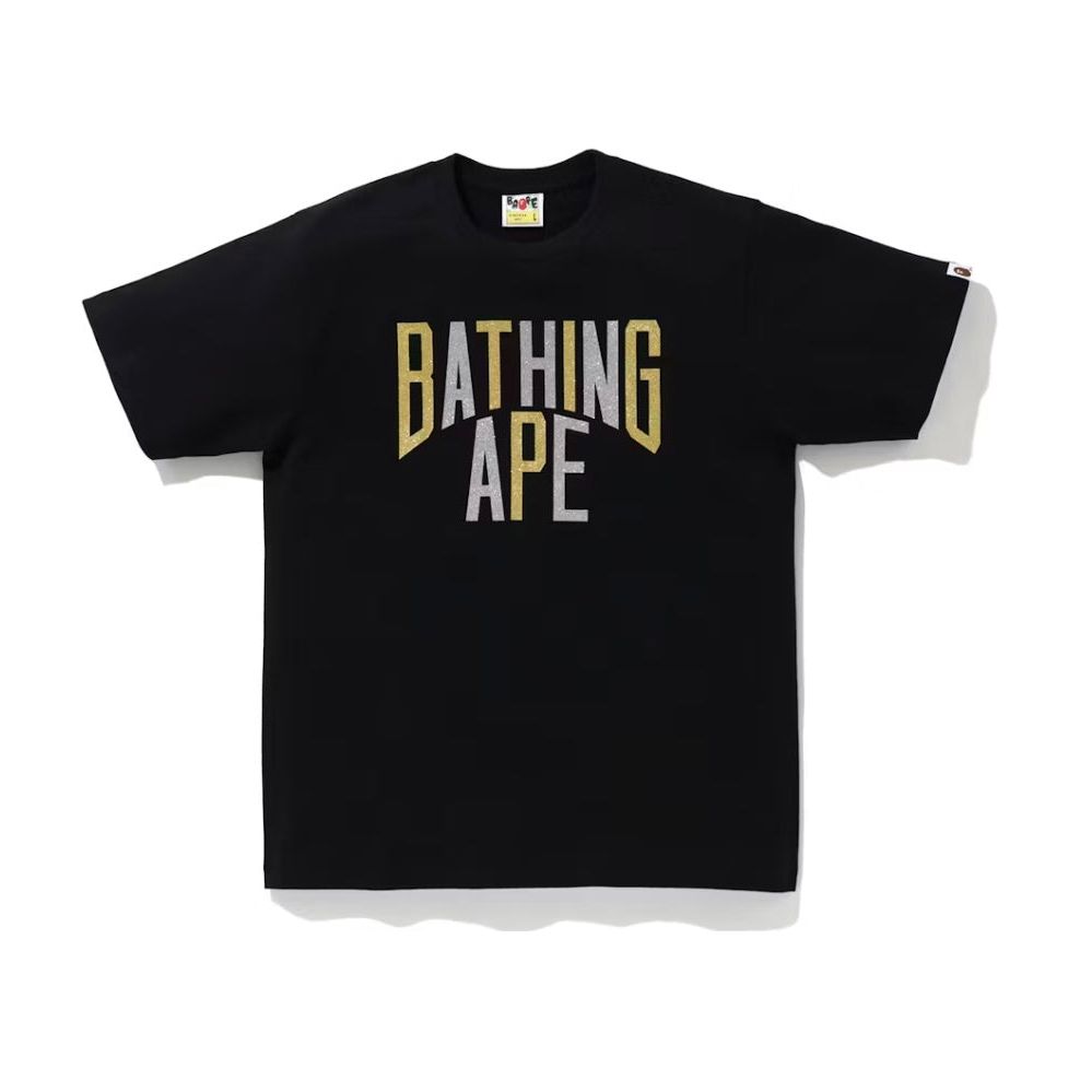 BAPE Glitter NYC Logo Tee Black