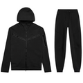 Nike Tech Fleece Full-Zip Hoodie Tracksuit Black