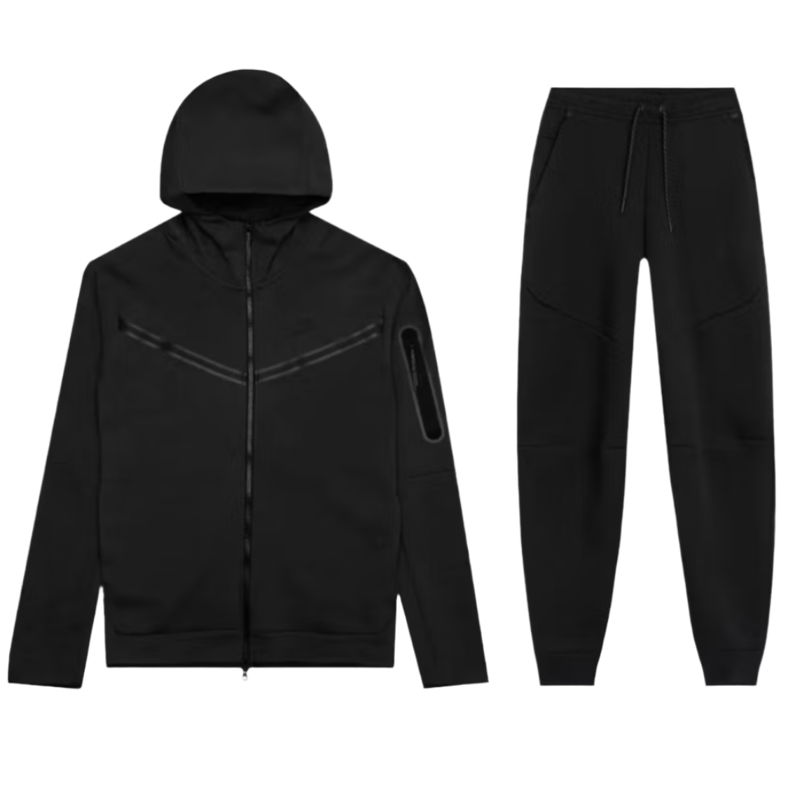Nike Tech Fleece Full-Zip Hoodie Tracksuit Black