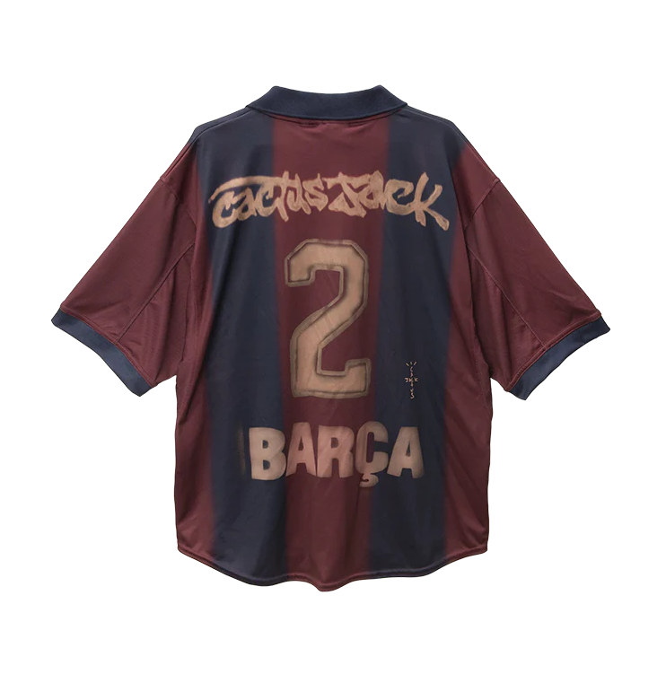 Travis Scott x FC Barcelona Retro 2000/01 Home 'Skeleton Jersey'