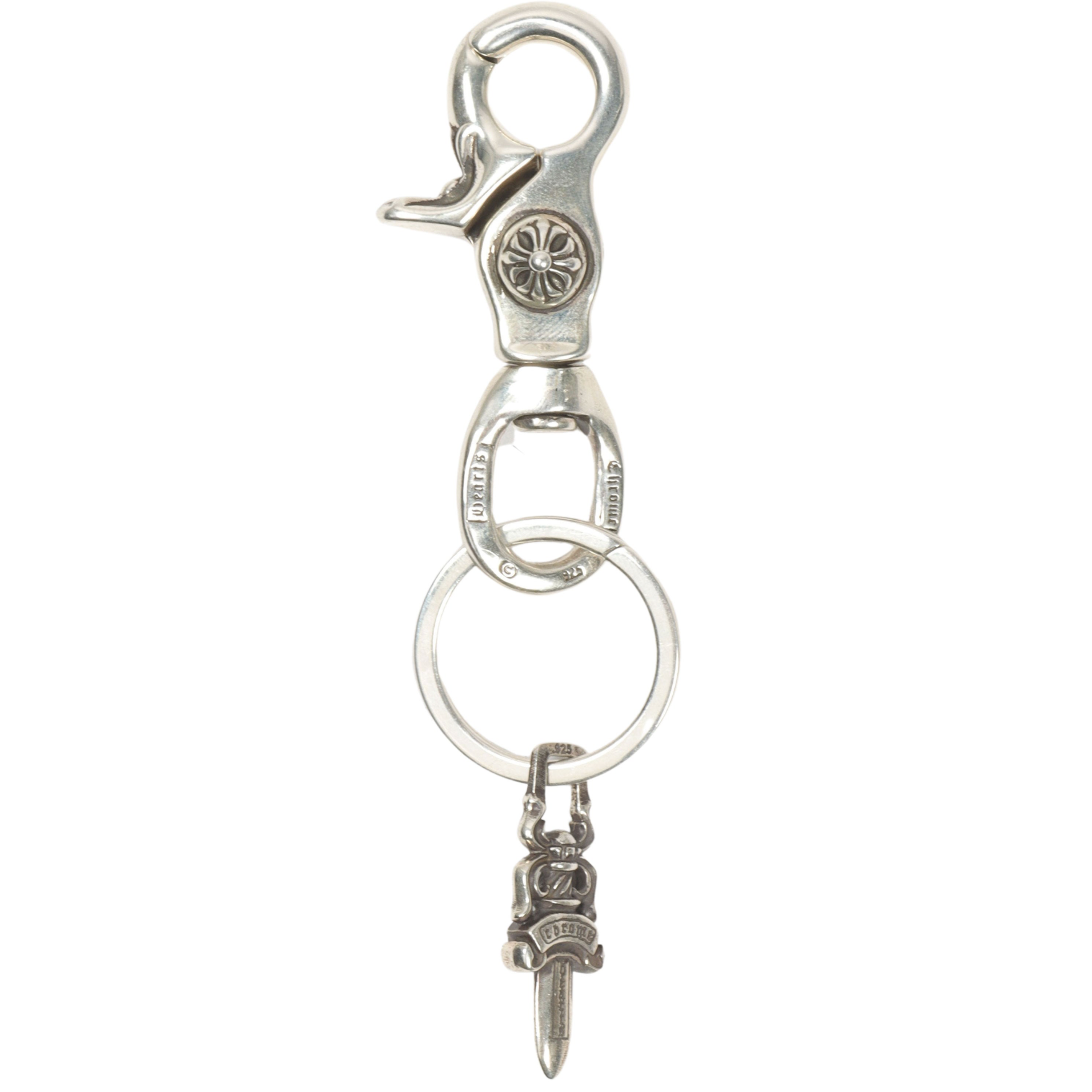 Chrome Hearts Silver Dagger Keychain