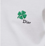 Polo Shirt with Dior Clover Embroidery