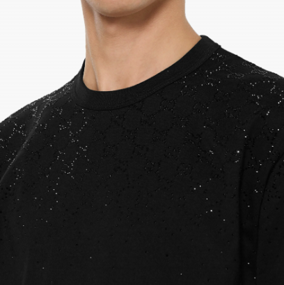 Gucci Crystals Cotton Jersey T-shirt