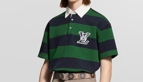 Louis Vuitton Striped Short-Sleeved Polo Shirt