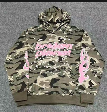 Broken Planet Camouflage Patterned Hooodie