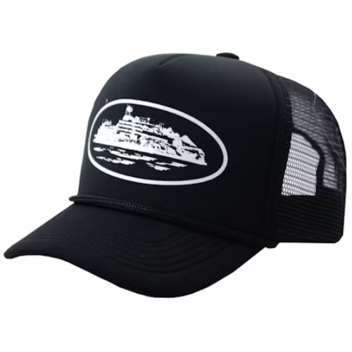 Corteiz Trucker Black Cap