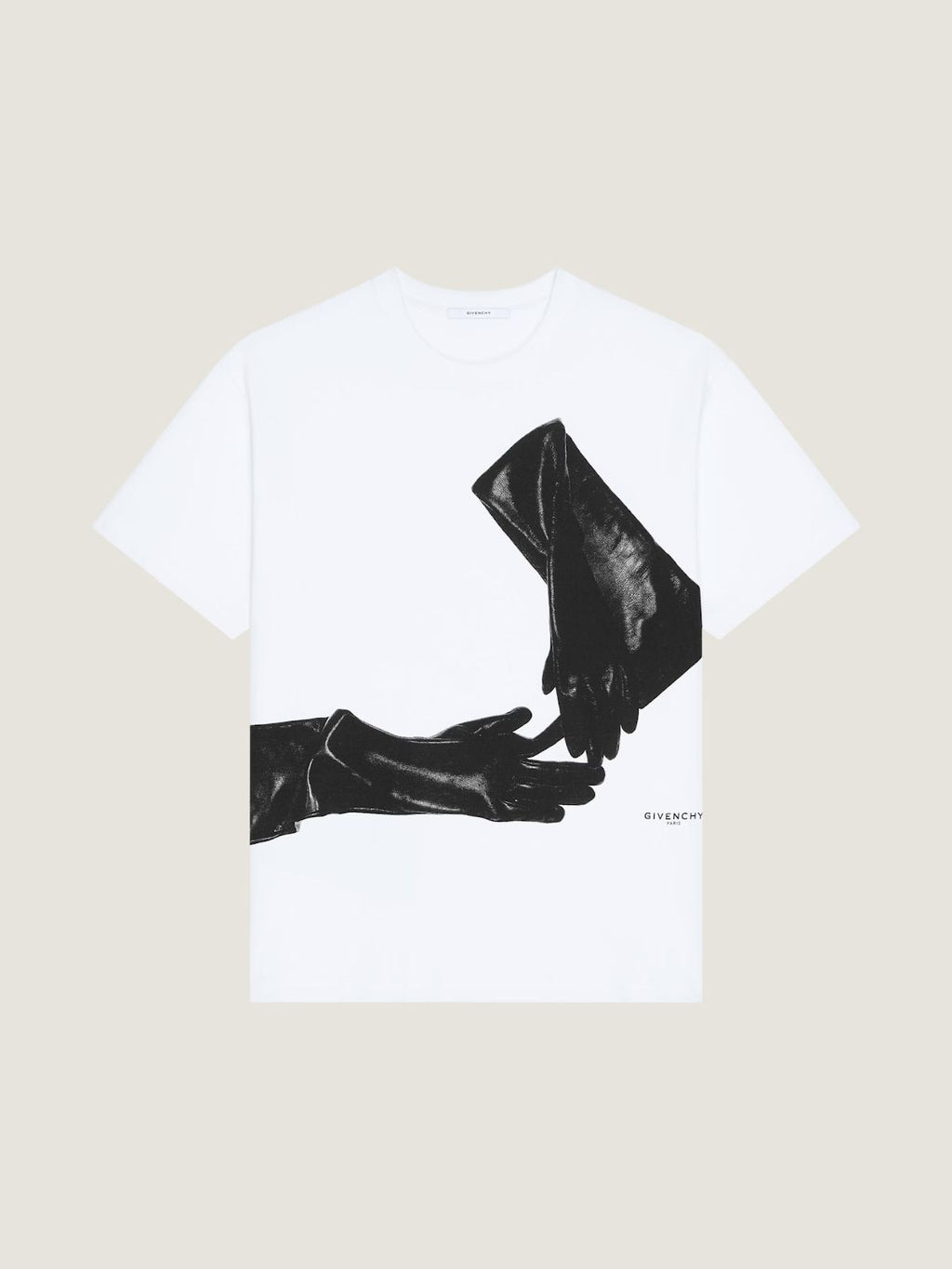 Givenchy Regular Fit Gloves Trompe l'Oeil Print T-Shirt