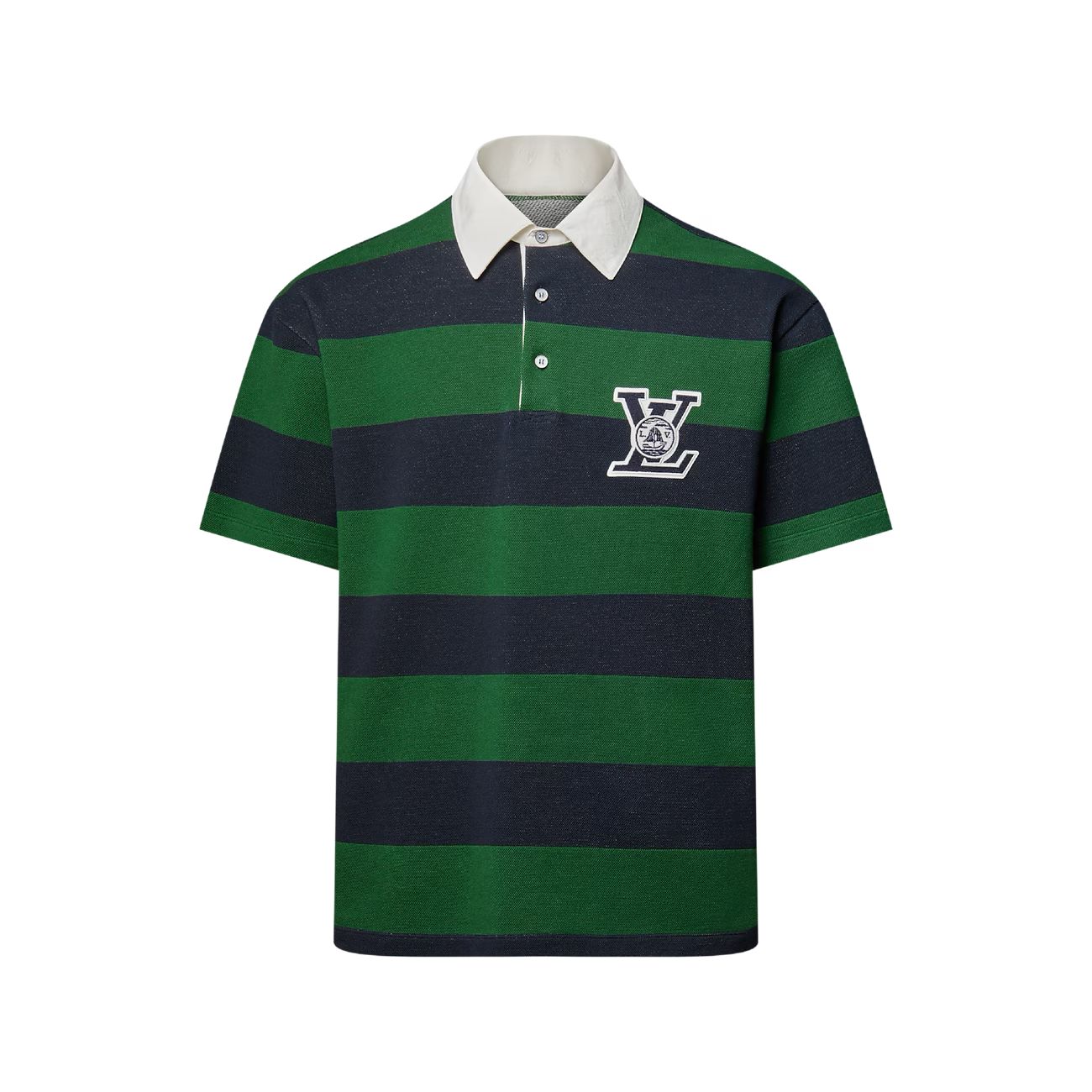 Louis Vuitton Striped Short-Sleeved Polo Shirt
