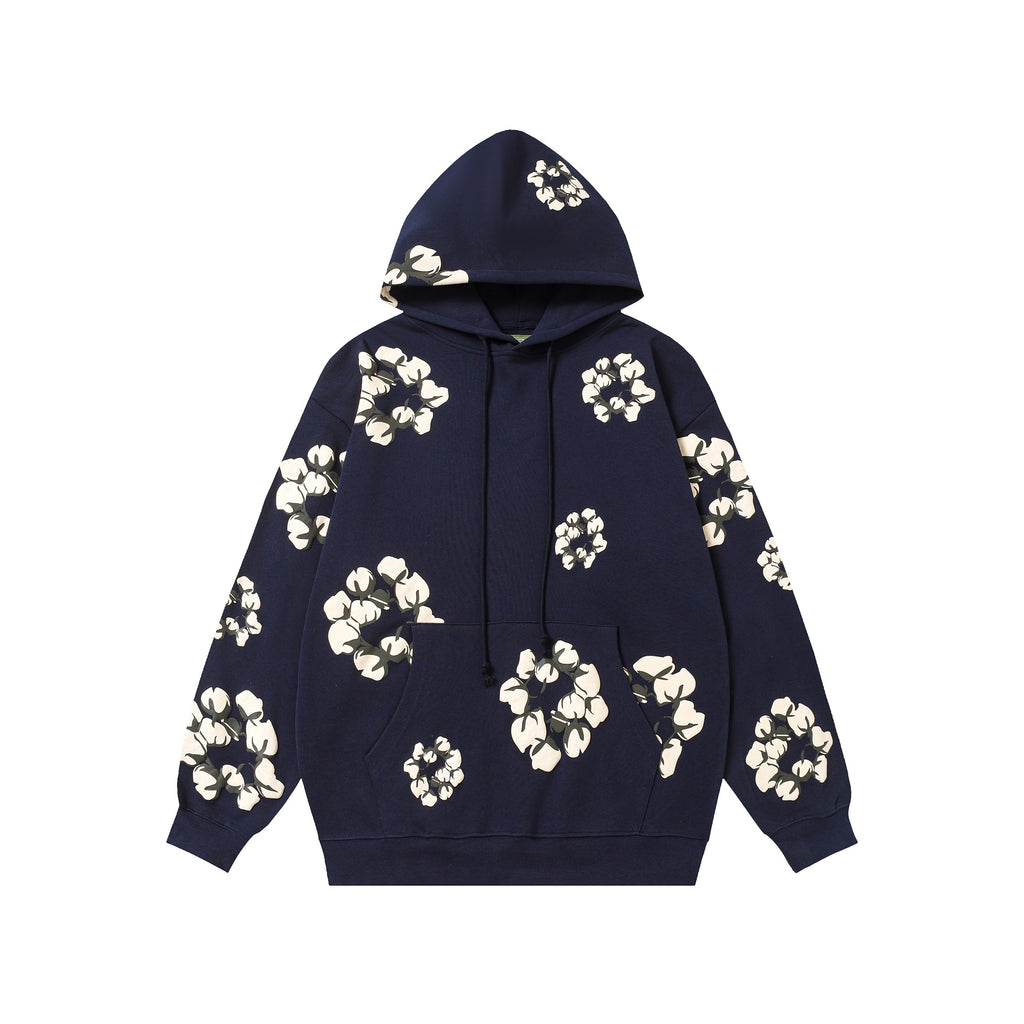 Denim Tears Cotton Wreath Hoodie – Navy